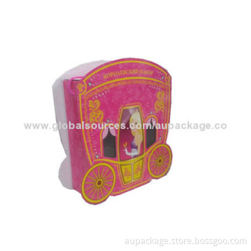 Carton box in carriage shape, for gift box, food box, cosmetic box